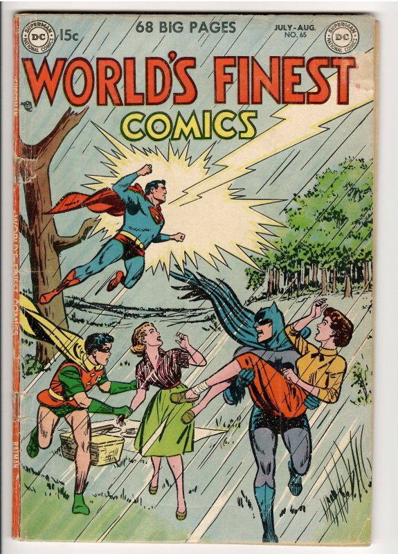 WORLDS FINEST 65 VG/F ORIGIN SUPERMAN;1st TOMAHAWK