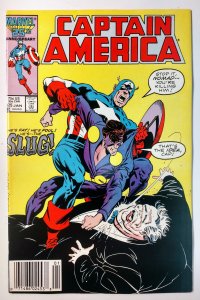 Captain America #325 (8.0-NS, 1987) 1st Full App Slug, 1st App Priscilla Lyons