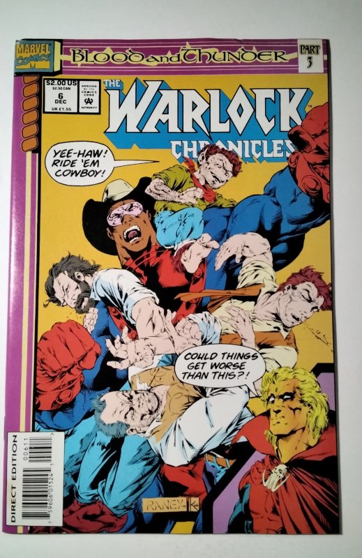 Warlock Chronicles #6 (1993) Marvel Comic Book J748