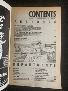 1988 AMAZING HEROES Magazine #143 VG 4.0 Chuck Austen Interview