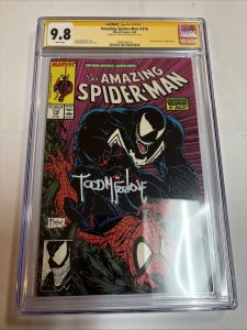 Amazing Spider-Man (1989) # 316 (CGC 9.8 WP) Signed Full Todd Mcfarlane • Venom
