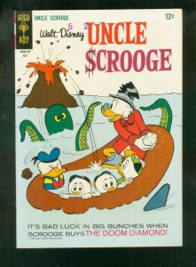 UNCLE SCROOGE #70 1967-GOLD KEY-CARL BARKS-SHARK COVER VF