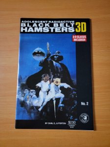Adolescent Radioactive Black Belt Hamsters 3-D #2 ~ NEAR MINT NM ~ 1986 Eclipse