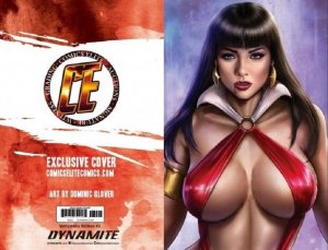 VAMPIRELLA STRIKES #3 DOMINIC GLOVER NYCC 2022 EXCLUSIVE VIRGIN VARIANT SET COA.