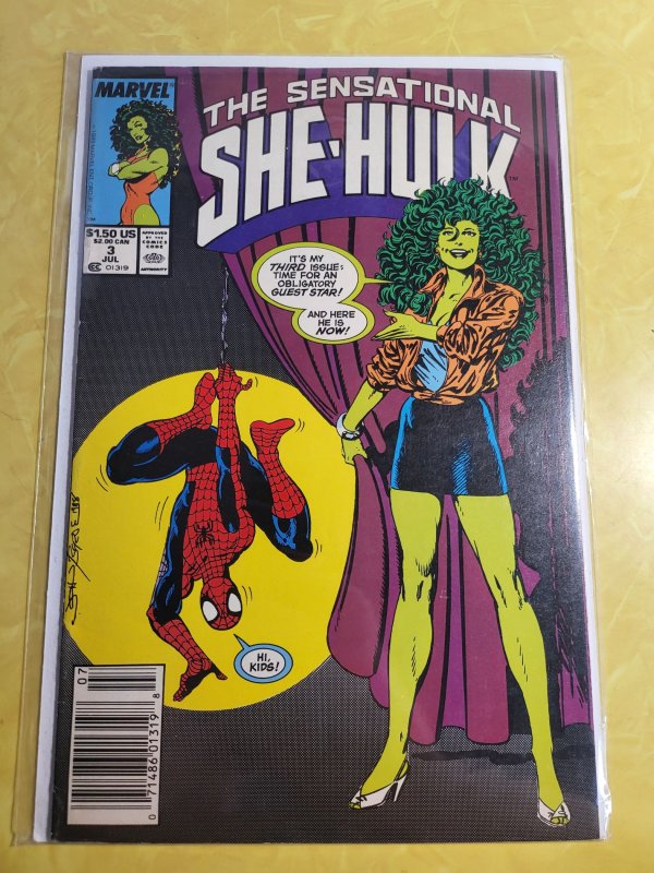 The Sensational She-Hulk #3 Newsstand Edition (1989)