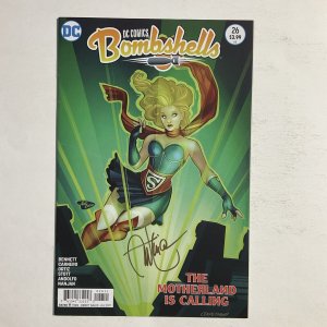 Dc Comics Bombshells 26 Signed by Ant Lucia DC Comics NM near mint