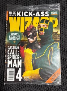2010 WIZARD Magazine #223 SEALED kick-Ass Movie / Spider-Man 4