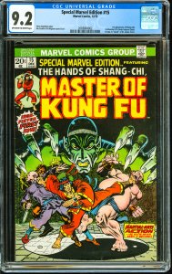 Special Marvel Edition #15 (1973) CGC Graded 9.2 - 1st App Shang-Chi!