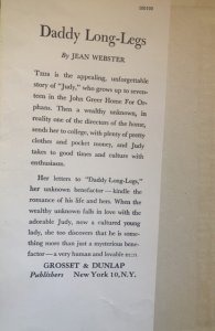 Daddy long-legs, Webster, 1940