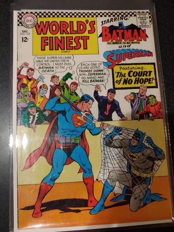 WORLD'S FINEST #163 FINE  HIGH GRADE