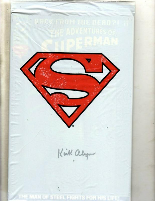 5 Superman DC Comics SIGNED W/COA By Kirk Alyn # 500 501 Action 687 22 78 J371
