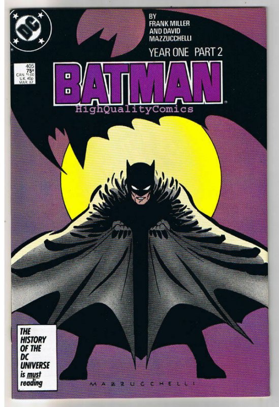 BATMAN #405, VF, Frank Miller, Year One, Mazzucchelli, more BM in store