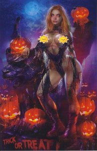 Totally Rad Halloween Story Borgobello Trick or Treat Topless Virgin Cover  NM