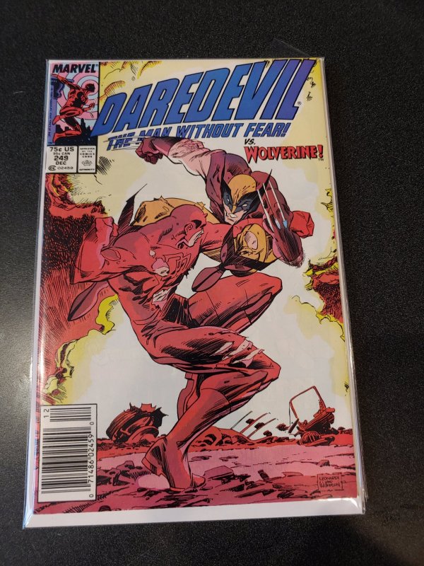 DAREDEVIL #249 VS WOLVERINE, NM