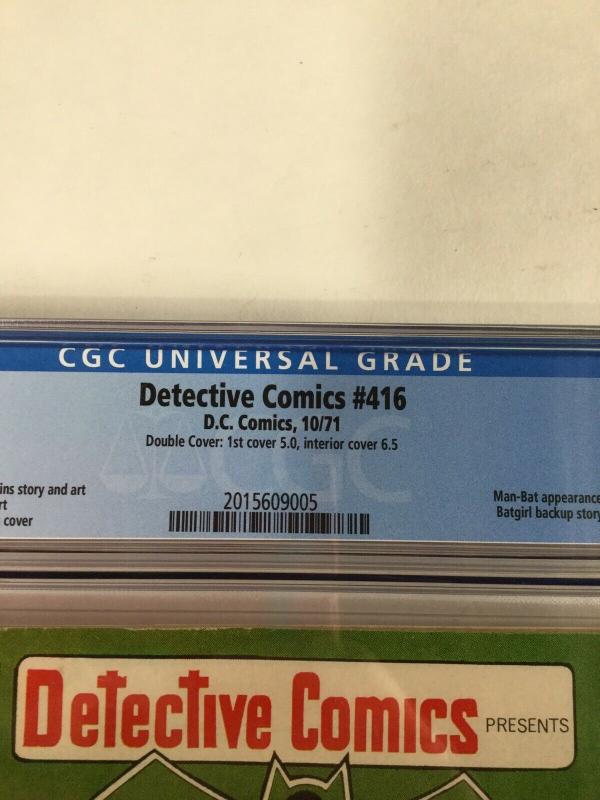 Detective Comics 416 Cgc 6.5 Double Cover !! Dc