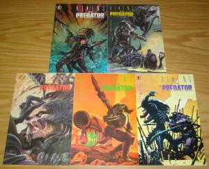 Aliens vs Predator #0 & 1-4 VF/NM complete series - dark horse comics set 2 3