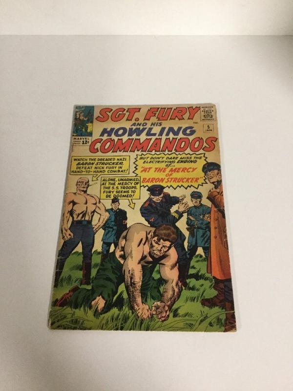 Sgt. Fury And His Howling Commandos 5 Vg- Very Good- 3.5 Silver Age