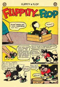 FLIPPITY AND FLOP #2 (Feb1952) 5.5 FN-  Dog-Cat-Canary Funny Animal HiJinx!