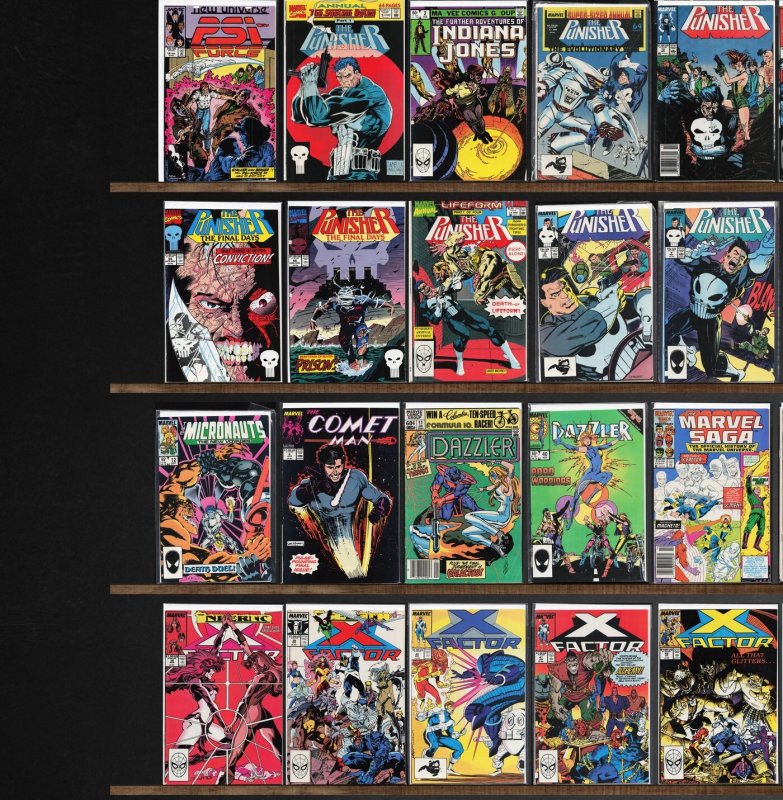 Huge Lot 130+ Comics with The Punisher, X-Factor, Solo Avengers & More!