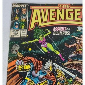 Avengers 284 Marvel 1987 Newsstand 4.0 VG Captain America Namor She Hulk Thor