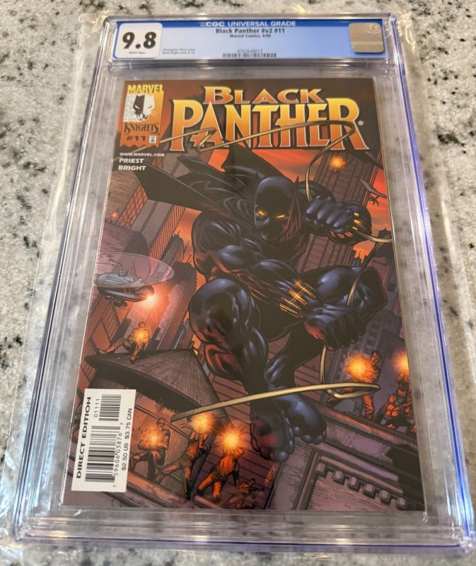 Black Panther # 11 CGC Graded 9.8 Marvel Comic Book Vol. # 2 1999 JH26