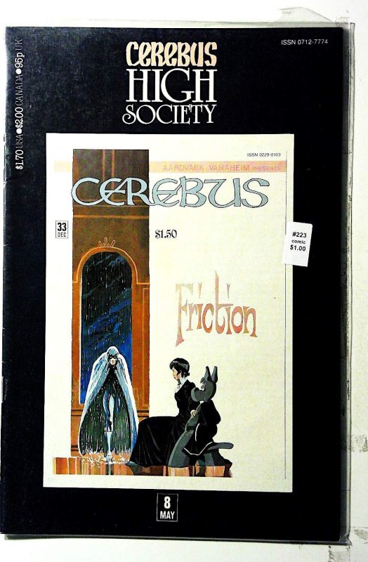 Cerebus High Society #8 1990 Aardvark-Vanaheim Reprints #33 Friction Comic