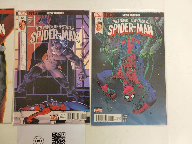 3 Spectacular Spider-Man Marvel Comic Books #297 298 299 29 TJ43