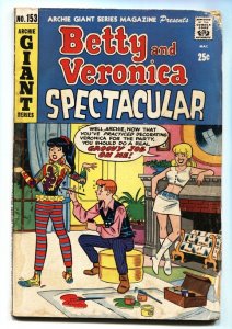 Archie Giant Series #153 1968- Betty and Veronica Spectacular Body Painting! 