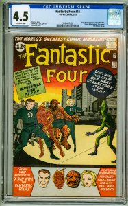 Fantastic Four #11 (1963) CGC 4.5! 1st Appearance of Impossible Man!