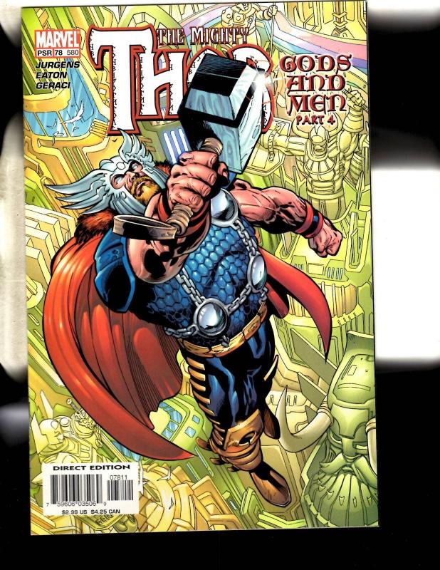 8 Mighty Thor Marvel Comic Books # 579 580 581 582 583 584 585 586 Loki MF20