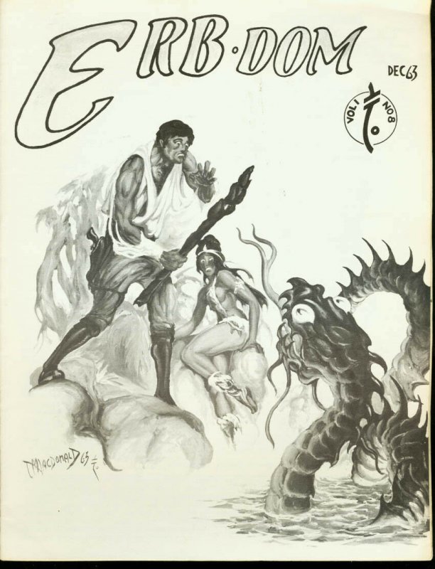 ERB-Dom #8 1963-TARZAN /Edgar Rice Burroughs Fanzine FN 