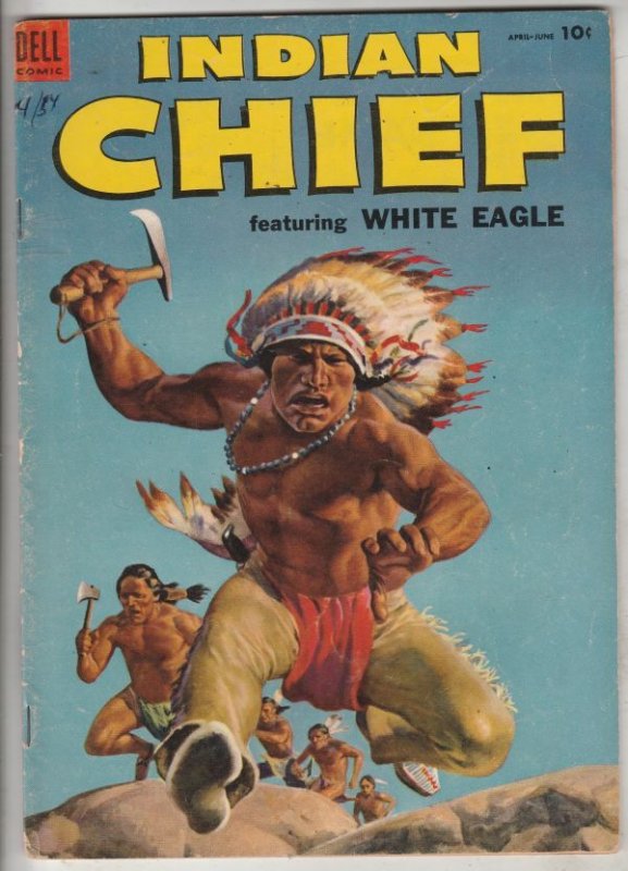 Indian Chief #14 (Apr-54) FN/VF High-Grade White Eagle