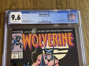Wolverine #1 CGC  9.6  Marvel 1st App Patch