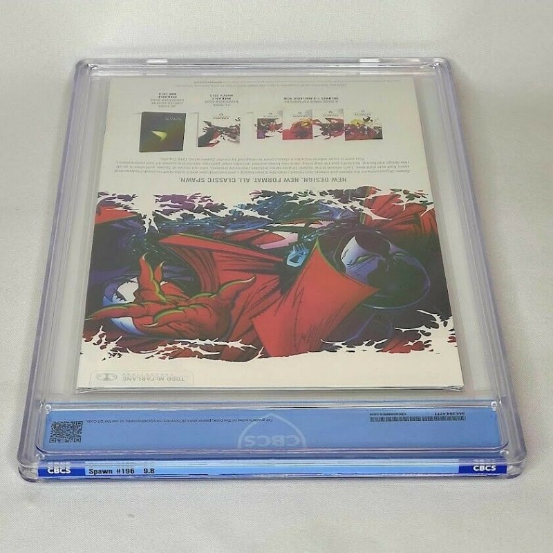 Spawn 196 Image 2010 CBCS 9.8 Violator McFarlane Liefeld Capullo Equals Top CGC