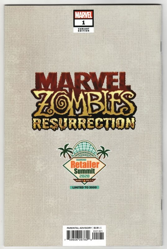 Marvel Zombies Resurrection #1 Retailer Summit Variant (2020) NM 