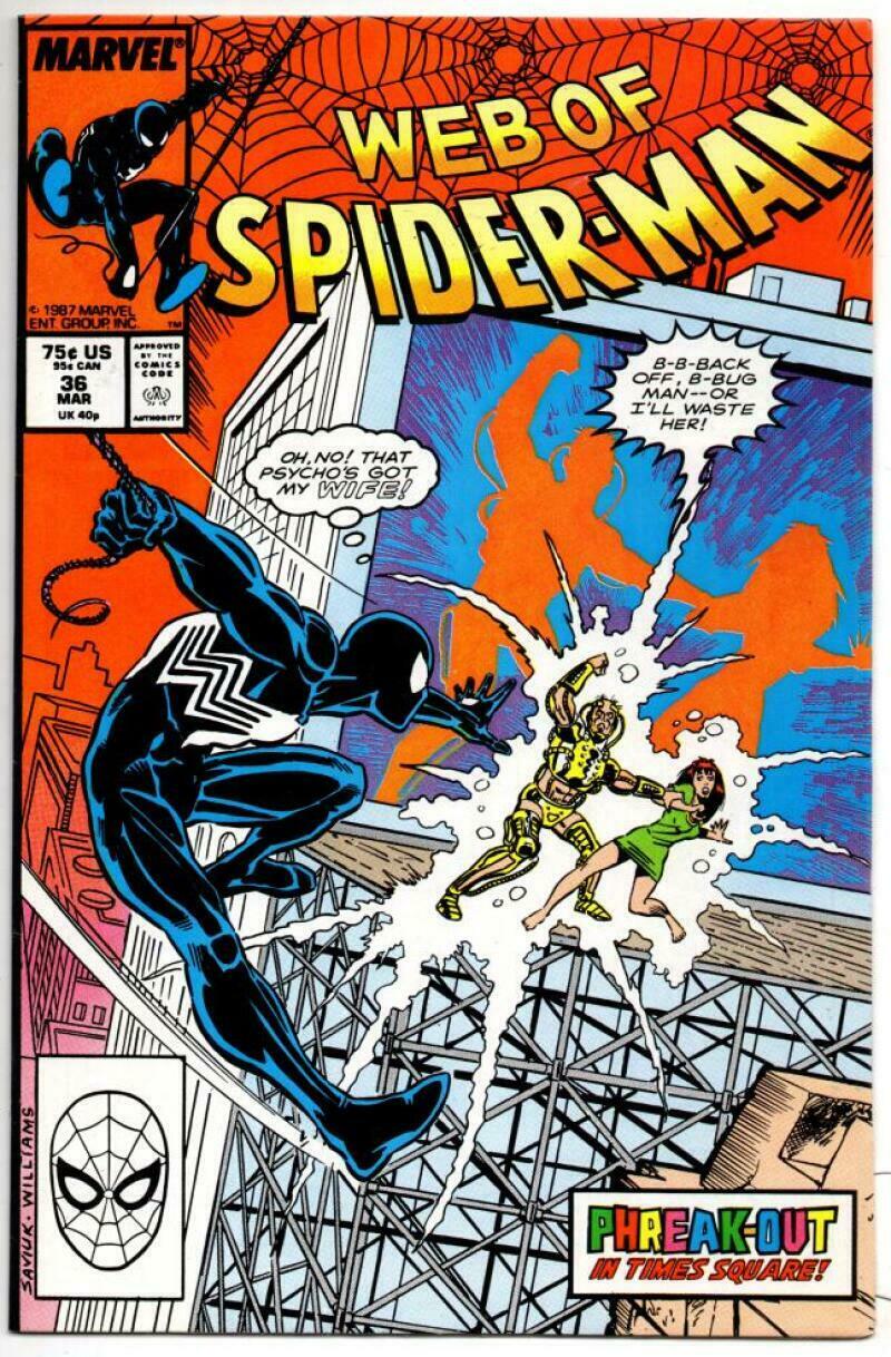  Marvel © Spiderman Comic Head Spider Web - Iron on