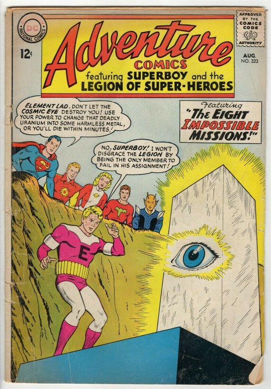 Adventure Comics #323 ORIGINAL Vintage 1964 DC Comics Superboy LOSH 