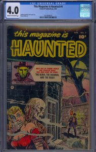 THIS MAGAZINE IS HAUNTED #4 CGC 4.0 SHELDON MOLDOFF PRE-CODE HORROR