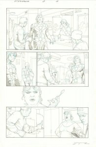 Eternals #3 p.12 - Ikaris and the Robson Family - 2021 Signed art by Esad Ribic 