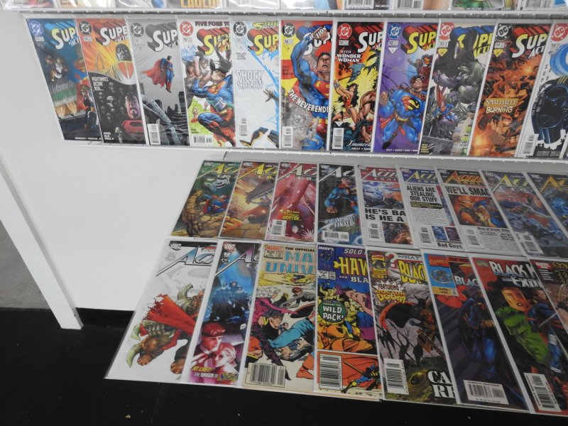Huge Lot 150+ Comics W/ Action Comics Starring Superman,  Black Knight Avg VF+!!