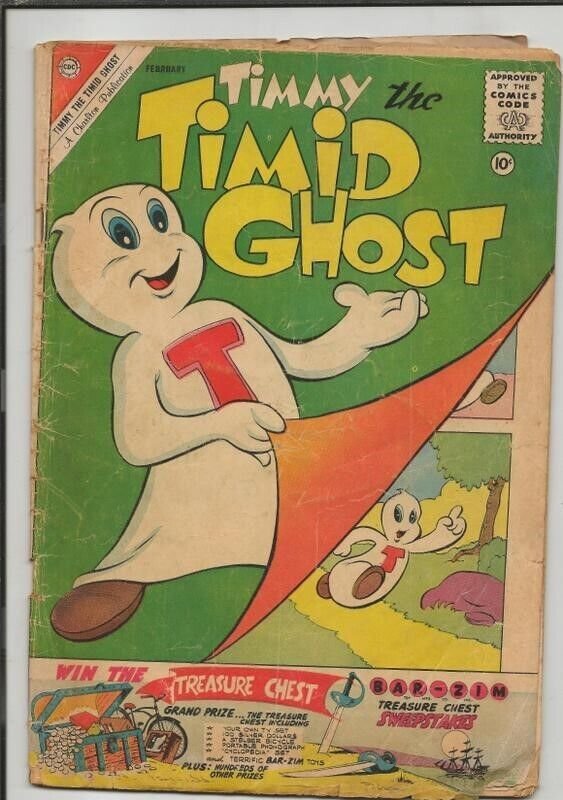 Timmy the Timid Ghost #25 ORIGINAL Vintage 1961 Charlton Comics 