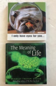 I only have eyes for you/The meaning of life 2 books of animals cute!