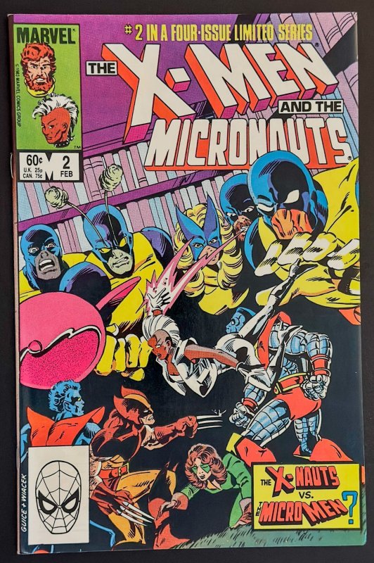 The X-Men and The Micronauts #1-4 (1984) Direct Ed - Complete Set all in NM!