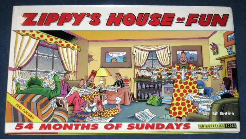 ZIPPY'S HOUSE of FUN, 54 months of Sundays, 1st, 1995, NM-, Hardcover book