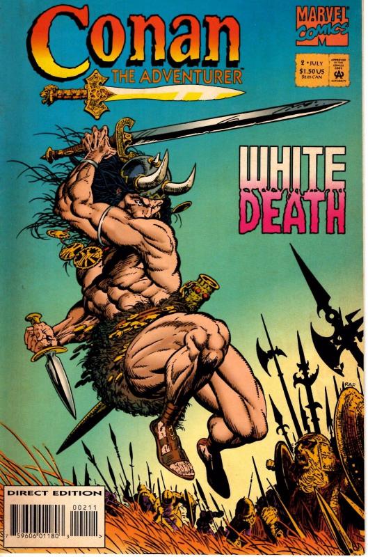 Lot Of 2 Conan Adventurer  Marvel Comic Book #1 2 J199