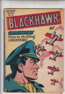 Blackhawk #12 strict VG+ 4.5  1st Appear- Zobar  Giant Golden Age Collection 