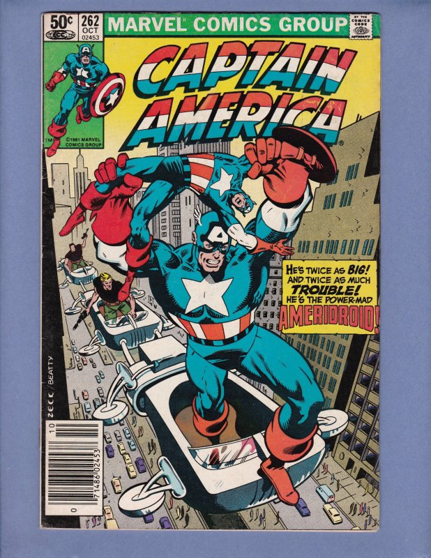 Captain America #262 VG Marvel 1981