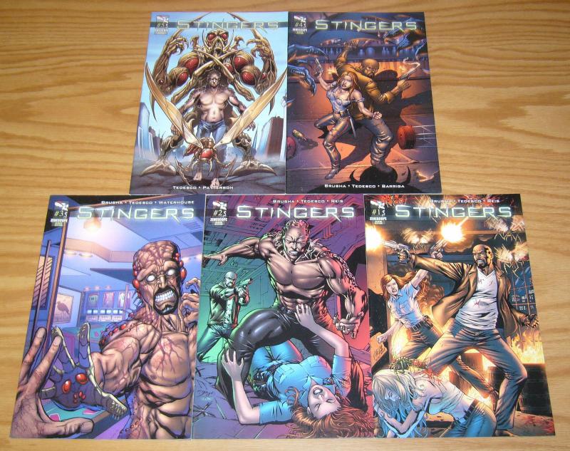 Stingers #1-5 VF/NM complete series 2009 ZENESCOPE set lot comics 2 3 4