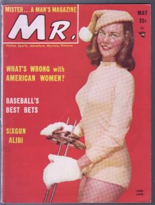 MAG: Mr. 5/1950-cheesecake-pin-up pix-1st issue-Jane Lamb-KKK-Ted Williams-FN