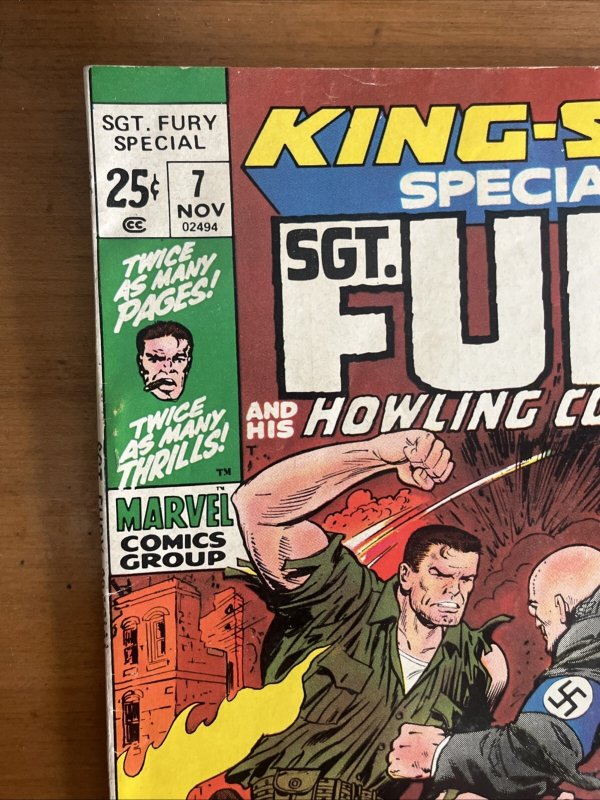 Sgt. Fury vs Baron Strucker King-Size Special #7 (1970) VG/FN Marvel Commandos